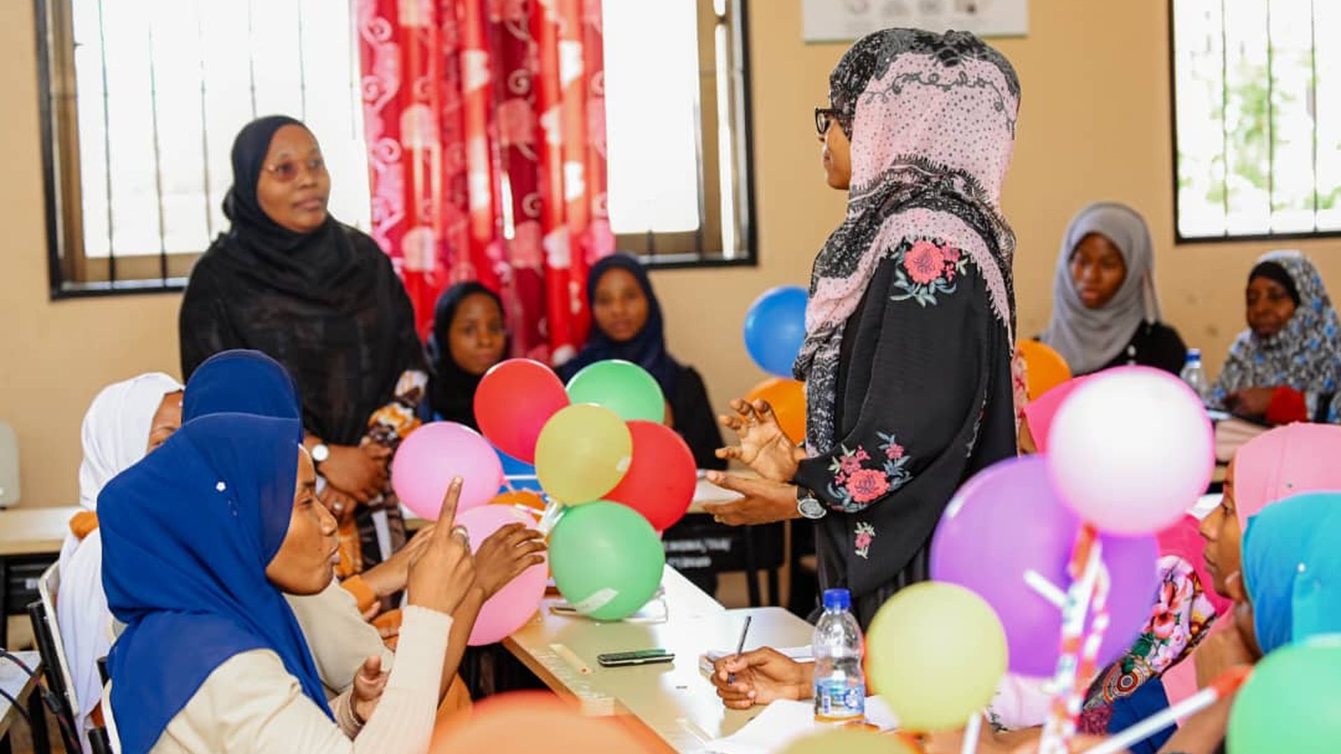 Participants taking part in a Kijana Hai Foundation activity