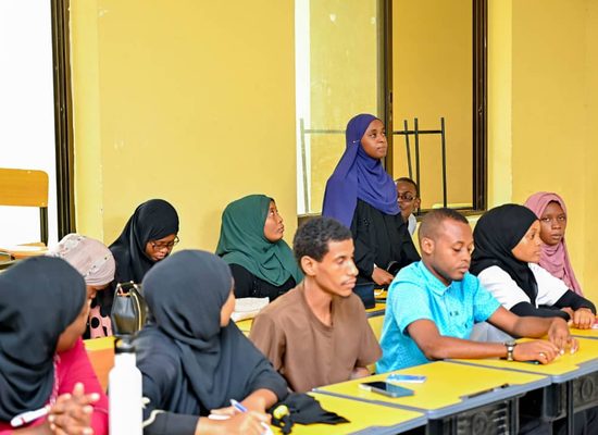 Young people in discussion during a civic participation session