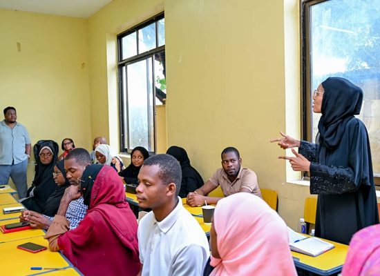 Young people taking part in a community environmental activity